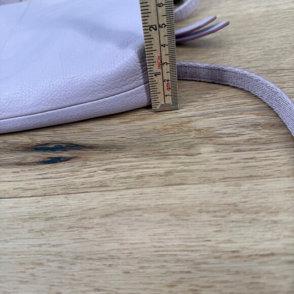 Fossil Dawson Leather Crossbody Bag Light Purple Lilac Top Zip Messenger Casual - Picture 14 of 15